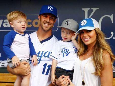 Alex Smith with wife Elizabeth Barry and his kids.